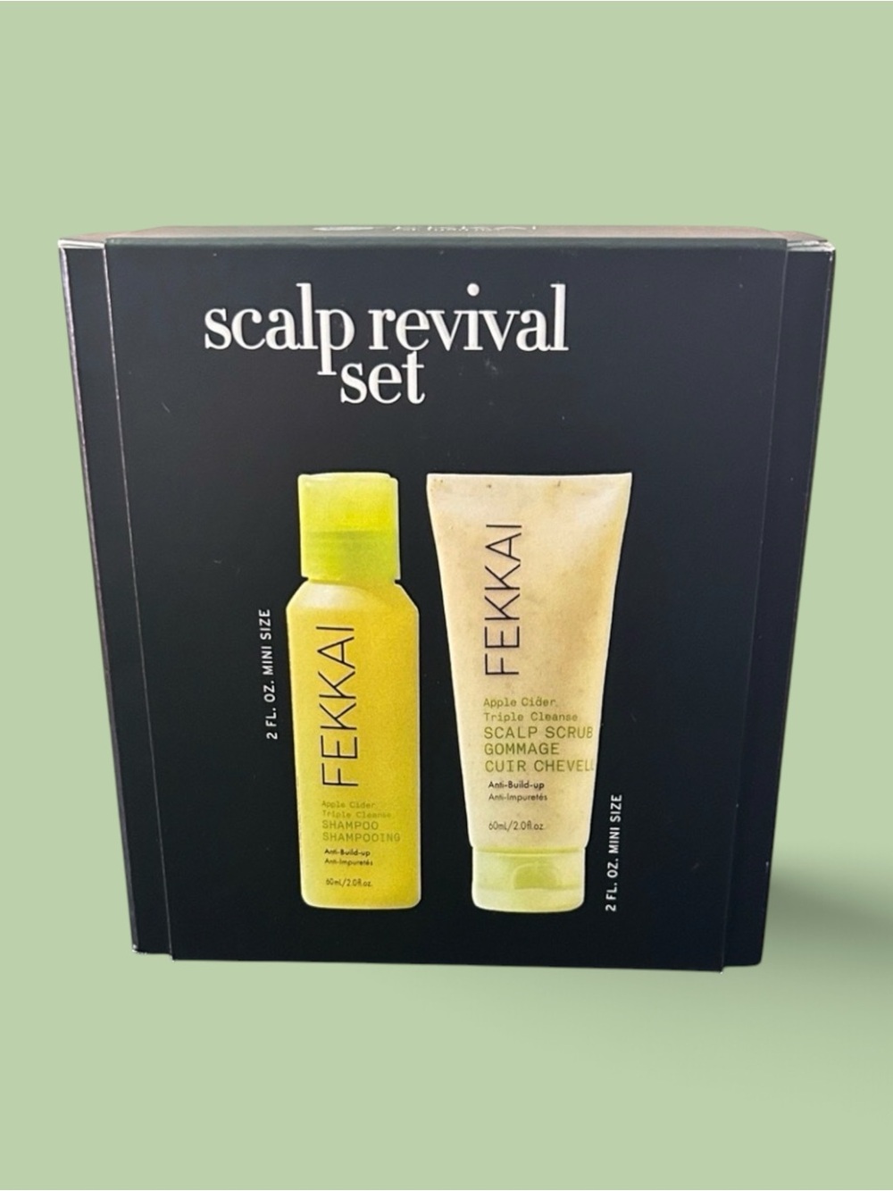 Fekkai Scalp Revival Set Apple Cider Shampoo & triple cleanse Scalp Scrub NIB